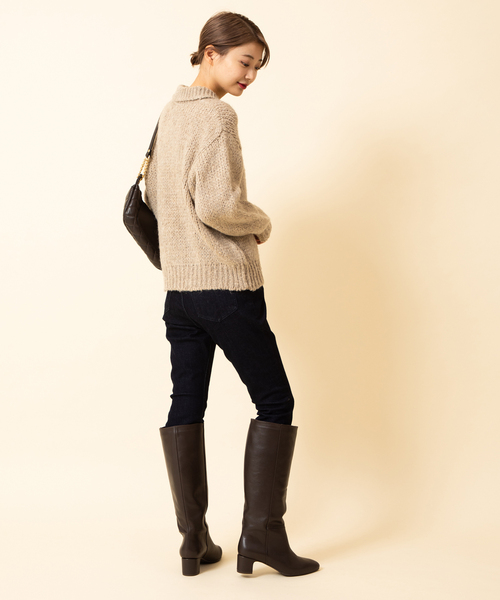 U by SPICK&SPAN(ユーバイスピックアンドスパン)の「【TRICOT JEAN MARC/トリコット ジーン マルク】 カラーニットプルオーバー(ニット/セーター・レディース・ライトグレー/ベージュ・FREE)」の19枚目の写真