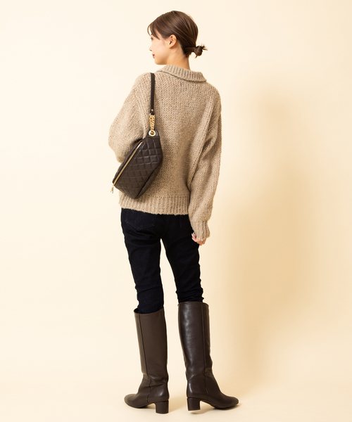 U by SPICK&SPAN(ユーバイスピックアンドスパン)の「【TRICOT JEAN MARC/トリコット ジーン マルク】 カラーニットプルオーバー(ニット/セーター・レディース・ライトグレー/ベージュ・FREE)」の20枚目の写真