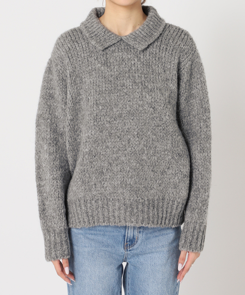 U by SPICK&SPAN(ユーバイスピックアンドスパン)の「【TRICOT JEAN MARC/トリコット ジーン マルク】 カラーニットプルオーバー(ニット/セーター・レディース・ライトグレー/ベージュ・FREE)」の21枚目の写真