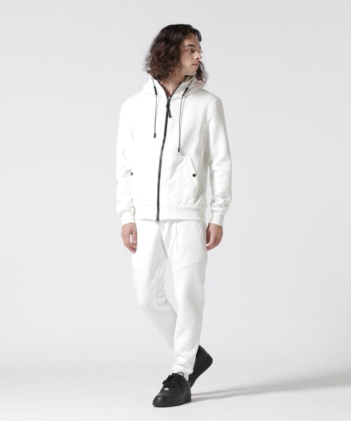 P.M.D.S.（ピー エム ディー エス）の「P.M.D.S./ピー エム ディー エス/GAUBERT切り替えスウェットパンツ（スウェットパンツ・メンズ・ホワイト/ブラック・M/S）」の4枚目の写真