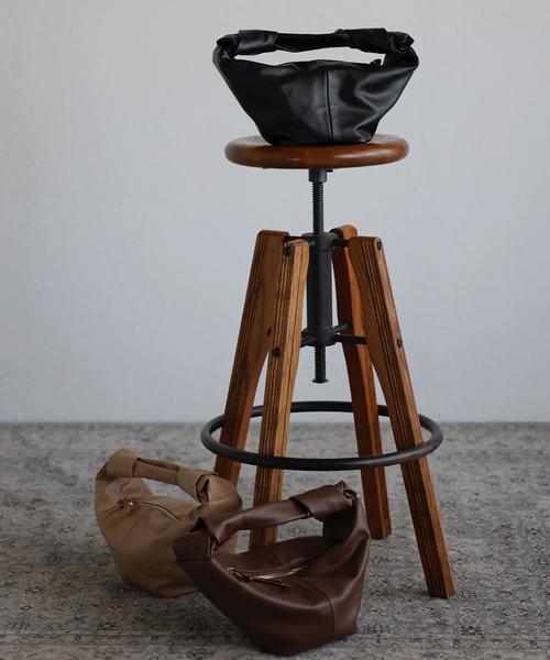 Bonjour Sagan（ボンジュールサガン）の「ダブルノットバッグ（ハンドバッグ・レディース・ブラック/ブラウン/ベージュ・FREE）」の13枚目の写真