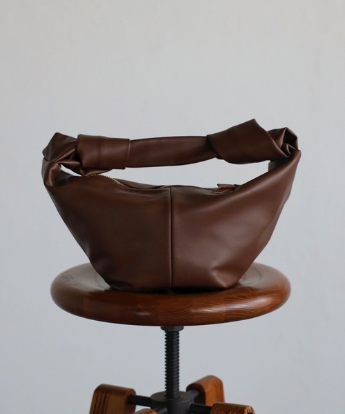 Bonjour Sagan（ボンジュールサガン）の「ダブルノットバッグ（ハンドバッグ・レディース・ブラック/ブラウン/ベージュ・FREE）」の15枚目の写真