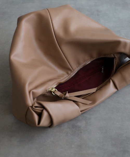 Bonjour Sagan（ボンジュールサガン）の「ダブルノットバッグ（ハンドバッグ・レディース・ブラック/ブラウン/ベージュ・FREE）」の19枚目の写真