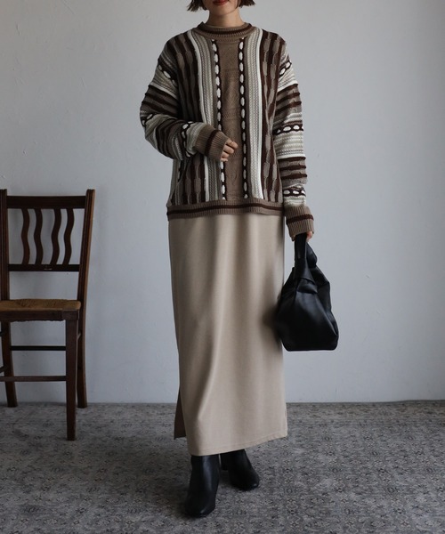 Bonjour Sagan（ボンジュールサガン）の「ダブルノットバッグ（ハンドバッグ・レディース・ブラック/ブラウン/ベージュ・FREE）」の6枚目の写真