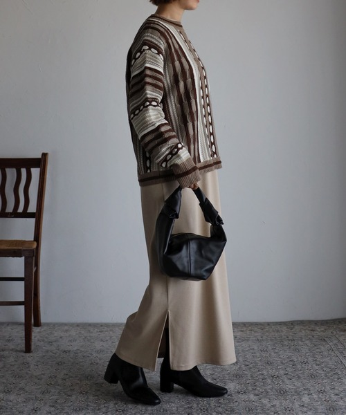 Bonjour Sagan（ボンジュールサガン）の「ダブルノットバッグ（ハンドバッグ・レディース・ブラック/ブラウン/ベージュ・FREE）」の7枚目の写真