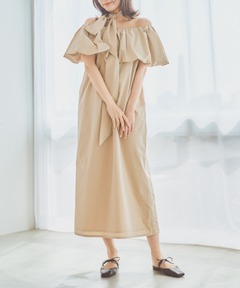 スクエアネック袖ボリュームワンピース【ZOZOTOWN限定アイテム
