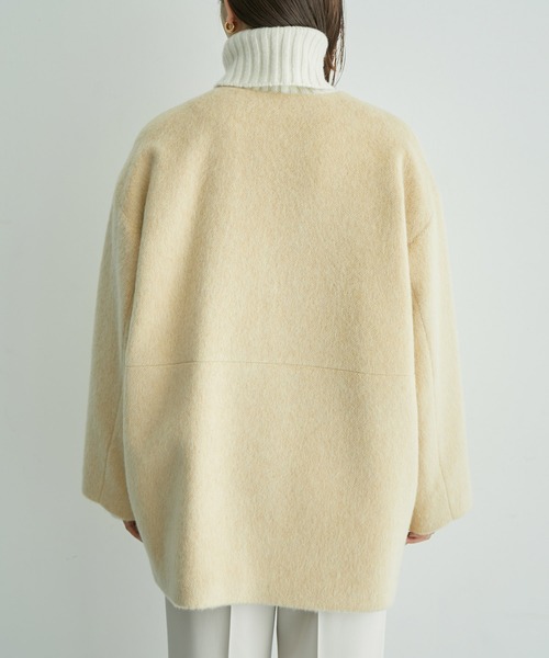 ROPE'（ロペ）の「アルパカシャギージップハーフコート（その他