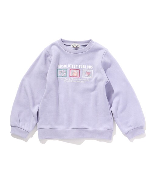 SHOO・LA・RUE（シューラルー）の「◆【速乾】GIRL 裏起毛アソートスウェット（スウェット・キッズ・ライトパープル/アイボリー/ブルー・11/12/13/14）」の3枚目の写真