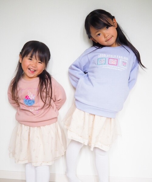 SHOO・LA・RUE（シューラルー）の「◆【速乾】GIRL 裏起毛アソートスウェット（スウェット・キッズ・ライトパープル/アイボリー/ブルー・11/12/13/14）」の13枚目の写真