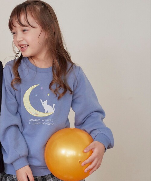 SHOO・LA・RUE（シューラルー）の「◆【速乾】GIRL 裏起毛アソートスウェット（スウェット・キッズ・ライトパープル/アイボリー/ブルー・11/12/13/14）」の2枚目の写真