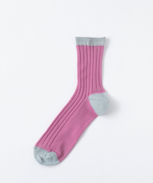 Tricote(トリコテ)の「TRICOTE トリコテ / SEE-THROUGH RIBSOCKS / TR91SO045(ソックス/靴下・レディース・ライトグレー/ベージュ/イエロー・23cm~25cm)」の7枚目の写真