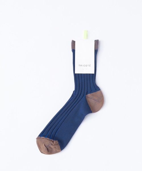 Tricote(トリコテ)の「TRICOTE トリコテ / SEE-THROUGH RIBSOCKS / TR91SO045(ソックス/靴下・レディース・ライトグレー/ベージュ/イエロー・23cm~25cm)」の8枚目の写真