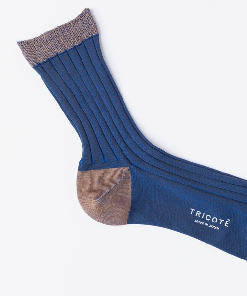 Tricote(トリコテ)の「TRICOTE トリコテ / SEE-THROUGH RIBSOCKS / TR91SO045(ソックス/靴下・レディース・ライトグレー/ベージュ/イエロー・23cm~25cm)」の12枚目の写真
