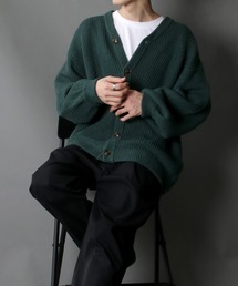 ブランド古着 メンズのカーディガン ボレロ グリーン カーキ 緑色系 古着通販 Zozoused