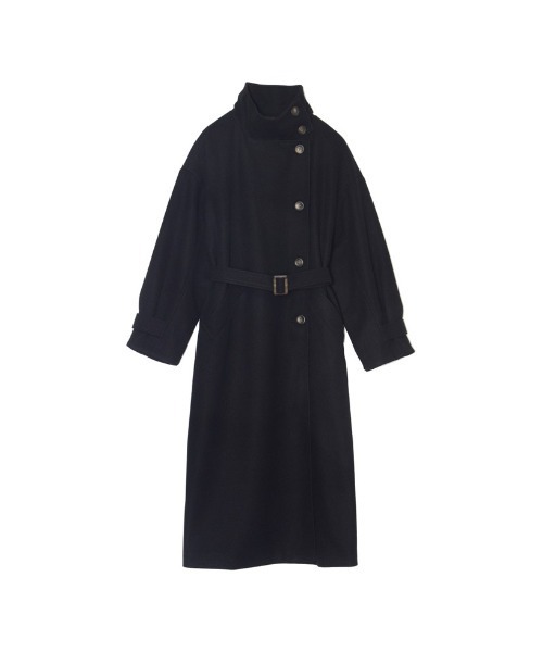 Re:EDIT（リエディ）の「[WINTER COLLECTION]モッサスタンドカラーロングコート（チェスターコート・レディース・ホワイト系その他/ブルー/グレイッシュベージュ/ライトグリーン/アイボリー/パープル/ブラック・MEDIUM）」の18枚目の写真