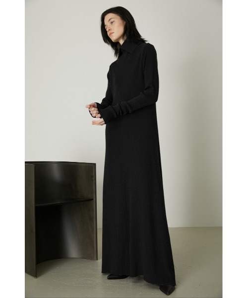 RIM.ARK（リムアーク）の「High collar flare knit OP（ワンピース