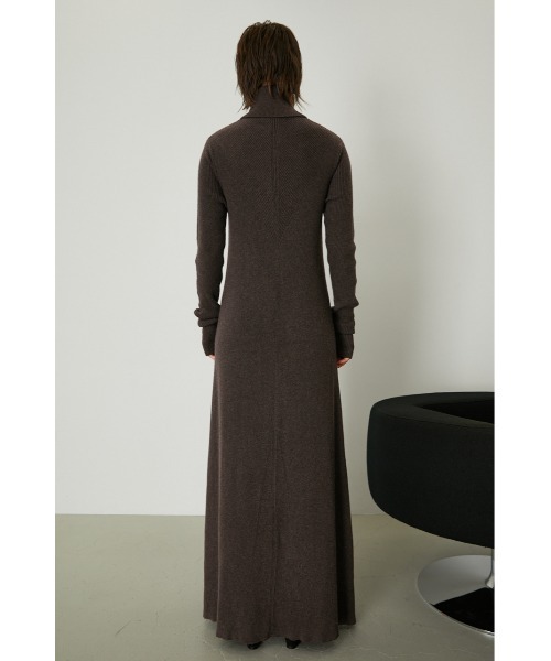 RIM.ARK（リムアーク）の「High collar flare knit OP（ワンピース