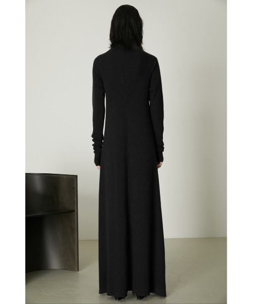 RIM.ARK（リムアーク）の「High collar flare knit OP（ワンピース
