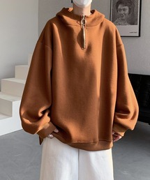 【FVLMEN】halfzip sweat pullover parker/ハーフジップ スウェット プルオーバー パーカー