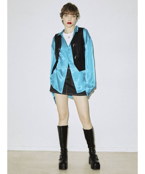 jouetie（ジュエティ）の「ローファーロングブーツ（ブーツ・レディース・ブラウン/ブラック・M/L）」の13枚目の写真