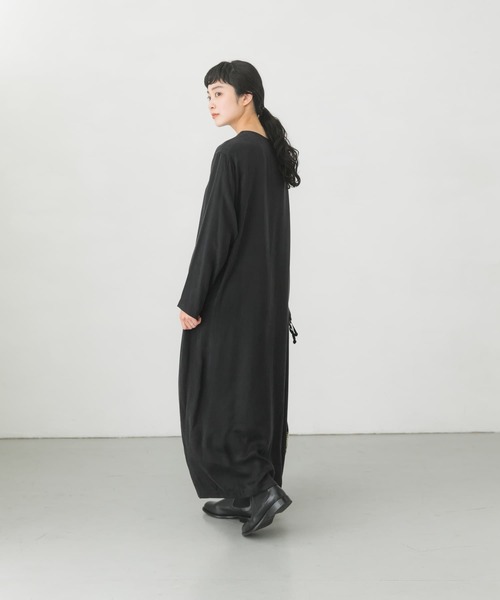 【25SS】かぐれ キュプラレーヨンプリントワンピース 洗える フリーサイズ 25SS】かぐれ キュプラレーヨンプリントワンピース 洗える