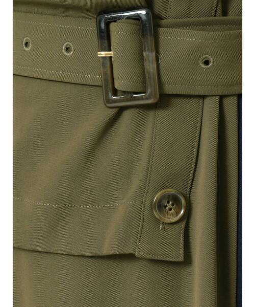 MURUA（ムルーア）の「アシメプリーツジャンパースカート（ワンピース・レディース・ブラック/カーキ・1/2）」の19枚目の写真