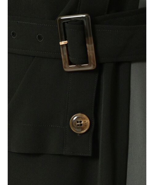 MURUA（ムルーア）の「アシメプリーツジャンパースカート（ワンピース・レディース・ブラック/カーキ・1/2）」の20枚目の写真