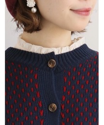 後ろ開きフリルブラウス