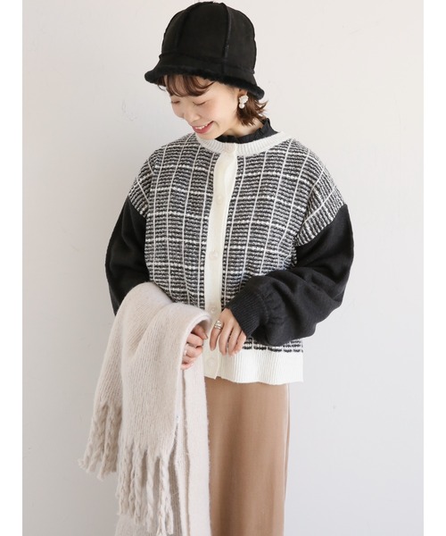 ehka sopo（エヘカソポ）の「後ろ開きフリルブラウス（シャツ/ブラウス・レディース・キナリ/オフホワイト/ブラック/グレー・ﾌﾘ-）」の9枚目の写真