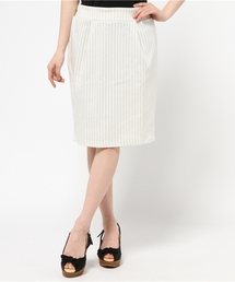 earth music&ecology | ストライプタックタイトポンチスカート(スカート)
