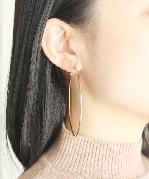 calmila(カルミラ)の「【8size展開】金属アレルギー対応ユニセックスステンレスフープピアス(ピアス(両耳用)・レディース・ピンク系1/ピンク系2/ピンク系3/ピンク系4/シルバー系1/ゴールド系5/ゴールド系6/ゴールド系7/ゴールド系8/その他3/その他5/その他8/ブラック系1/ブラック系3/ピンク系5/ピンク系7/シルバー系3/シルバー系5/ゴールド系2/ゴールド系4/ブラック系5/シルバー系6/シルバー系7/シルバー系8/その他4/その他7/ブラック系2/ブラック系4/ピンク系6/ピンク系8/シルバー系2/シルバー系4/ゴールド系1/ゴールド系3/その他6・30/40/50/60/70/80/90/100)」の9枚目の写真