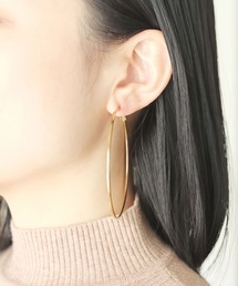 calmila | 【8size展開】金属アレルギー対応ユニセックスステンレスフープピアス(ピアス(両耳用))