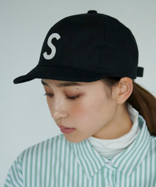 FREE'S MART（フリーズマート）の「◆ロゴショートキャップ（キャップ・レディース・グリーン/ベージュ/ブラック・ﾌﾘ-）」の4枚目の写真