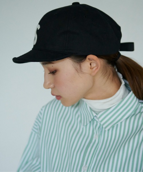 FREE'S MART（フリーズマート）の「◆ロゴショートキャップ（キャップ・レディース・グリーン/ベージュ/ブラック・ﾌﾘ-）」の5枚目の写真