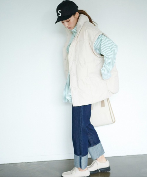 FREE'S MART（フリーズマート）の「◆ロゴショートキャップ（キャップ・レディース・グリーン/ベージュ/ブラック・ﾌﾘ-）」の7枚目の写真