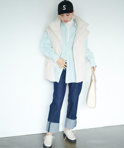 FREE'S MART（フリーズマート）の「◆ロゴショートキャップ（キャップ・レディース・グリーン/ベージュ/ブラック・ﾌﾘ-）」の8枚目の写真