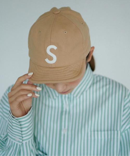 FREE'S MART（フリーズマート）の「◆ロゴショートキャップ（キャップ・レディース・グリーン/ベージュ/ブラック・ﾌﾘ-）」の9枚目の写真