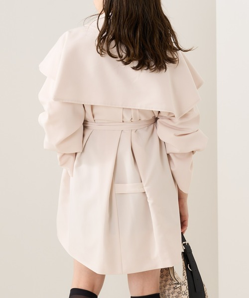 Chico（チコ）の「【REVIVAL/WEB限定】襟取り外しﾐﾄﾞﾙ丈ﾄﾚﾝﾁｺｰﾄ（トレンチコート・レディース・ベージュ/アイボリー・FREE）」の3枚目の写真