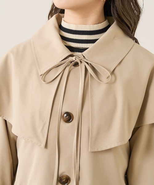 Chico（チコ）の「【REVIVAL/WEB限定】襟取り外しﾐﾄﾞﾙ丈ﾄﾚﾝﾁｺｰﾄ（トレンチコート・レディース・ベージュ/アイボリー・FREE）」の5枚目の写真