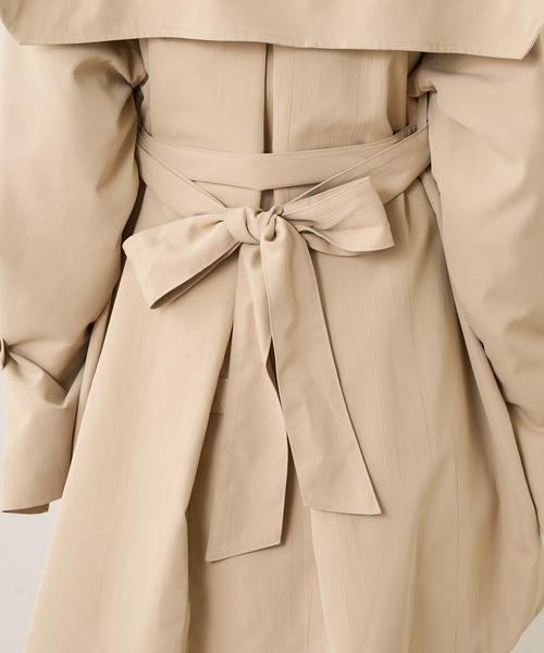 Chico（チコ）の「【REVIVAL/WEB限定】襟取り外しﾐﾄﾞﾙ丈ﾄﾚﾝﾁｺｰﾄ（トレンチコート・レディース・ベージュ/アイボリー・FREE）」の14枚目の写真