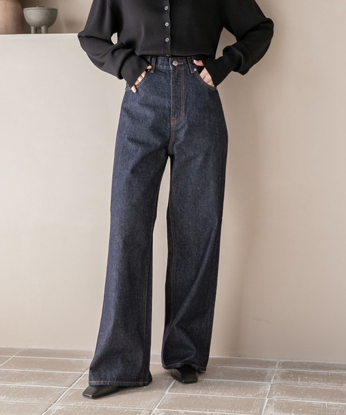 LOWRYS FARM（ローリーズファーム）の「ＣＯＮＥバギーデニムパンツ＊　177903（デニムパンツ・レディース・ブルー/ネイビー・MEDIUM/LARGE）」の21枚目の写真