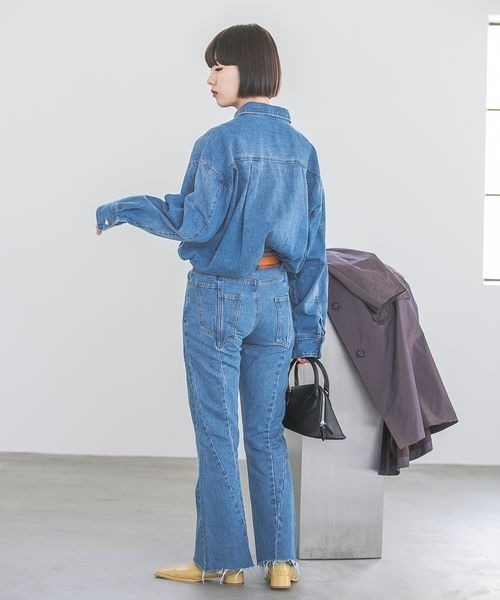 JEANASIS（ジーナシス）の「キリカエフレアデニムパンツ/186025（デニムパンツ・レディース・ブルー/ブラック系その他・SMALL/MEDIUM）」の18枚目の写真