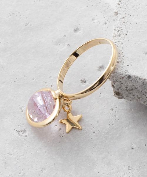 gargle（ガーグル）の「土星モチーフリング（リング・レディース・パープル/ホワイト/クリア/ブルー系その他/ブルー・11号）」の5枚目の写真