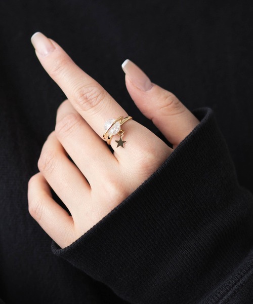 gargle（ガーグル）の「土星モチーフリング（リング・レディース・パープル/ホワイト/クリア/ブルー系その他/ブルー・11号）」の7枚目の写真