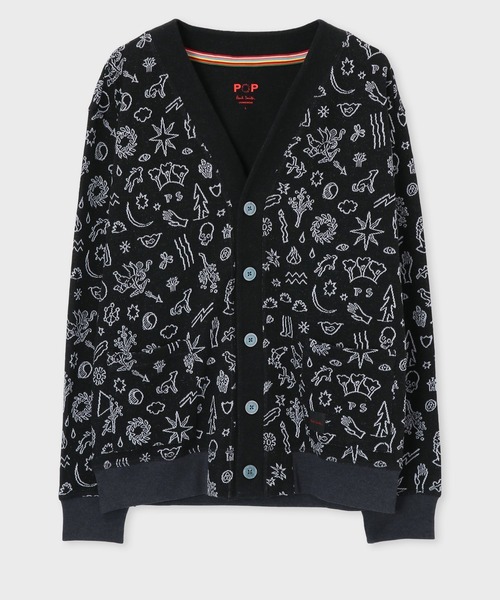 ダンシングキャット　プリント　カーディガン Paul Smith ポールスミス ダンシングキャット プリント カーディガン Paul Smith ポールスミスの