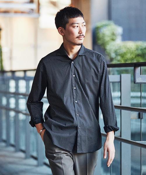 エディフィス CANCLINI カッタウェイシャツ EDIFICE（エディフィス）の「【CANCLINI / カンクリー二