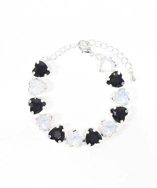 Casselini（キャセリーニ）の「Casselini(キャセリーニ)ハートビジューブレスレット（ブレスレット・レディース・グリーン/クリア/ブラック・FREE）」の15枚目の写真