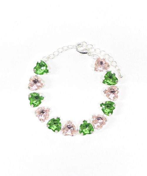 Casselini（キャセリーニ）の「Casselini(キャセリーニ)ハートビジューブレスレット（ブレスレット・レディース・グリーン/クリア/ブラック・FREE）」の17枚目の写真