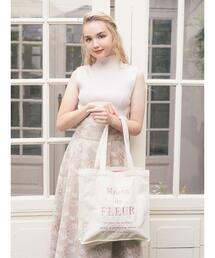 Maison de FLEUR | ブランドロゴ刺繍スクエアトートバッグ(トートバッグ)