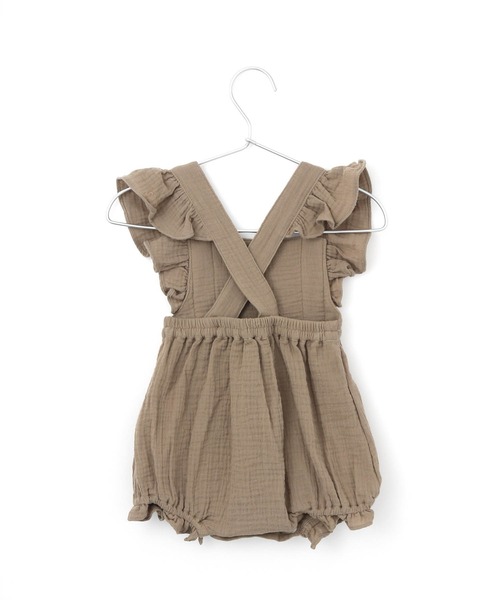 MAKE YOUR DAY（メイクユアデイ）の「Wガーゼフリルロンパース（ロンパース・キッズ・アイボリー/ピンク/モカ・80/70）」の11枚目の写真